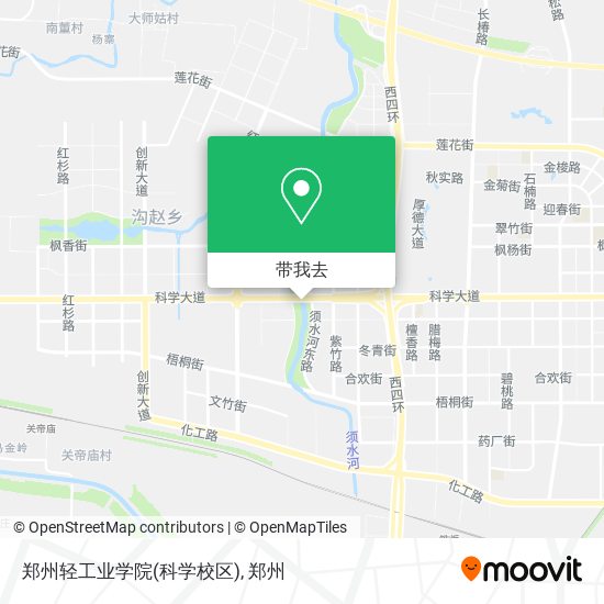 郑州轻工业学院(科学校区)地图