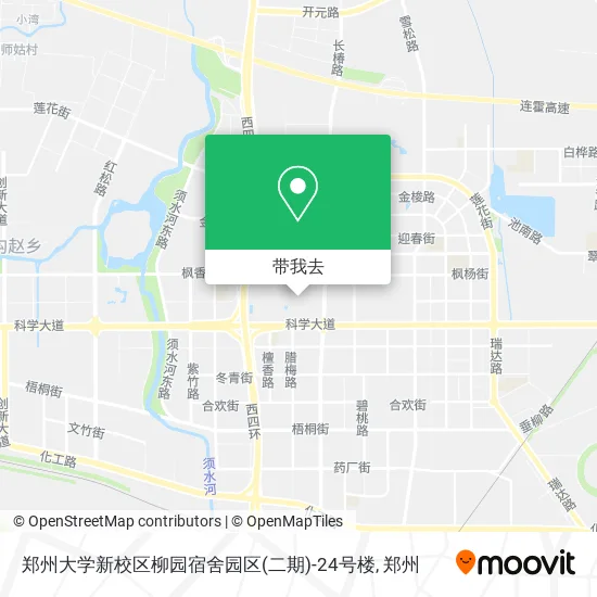 郑州大学新校区柳园宿舍园区(二期)-24号楼地图