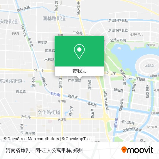 河南省豫剧一团-艺人公寓甲栋地图