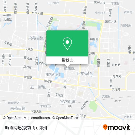 顺通网吧(观前街)地图