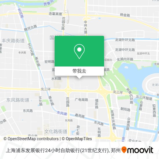 上海浦东发展银行24小时自助银行(21世纪支行)地图