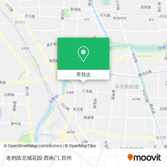 老鸦陈北城花园-西南门地图