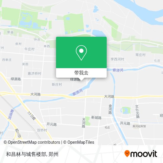 和昌林与城售楼部地图