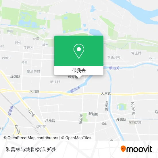 和昌林与城售楼部地图