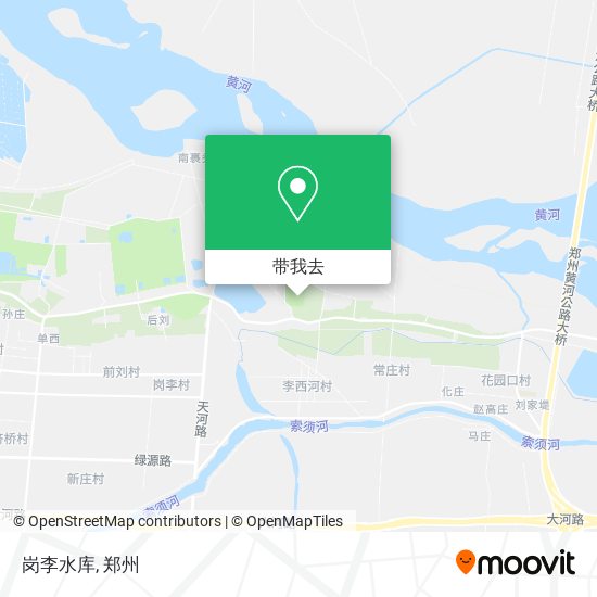 岗李水库地图