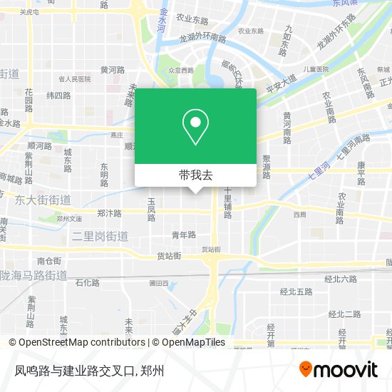 凤鸣路与建业路交叉口地图