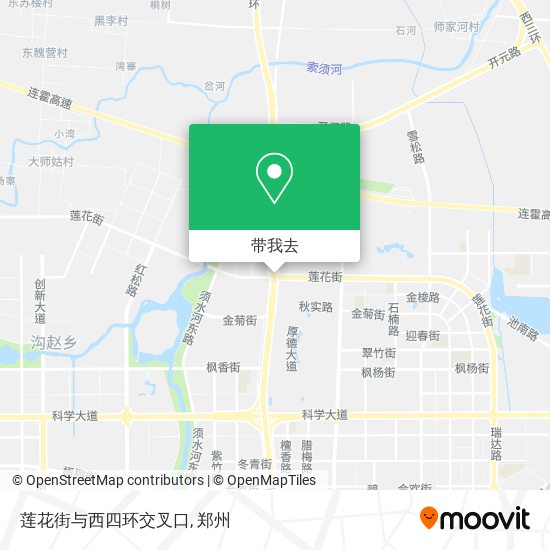 莲花街与西四环交叉口地图