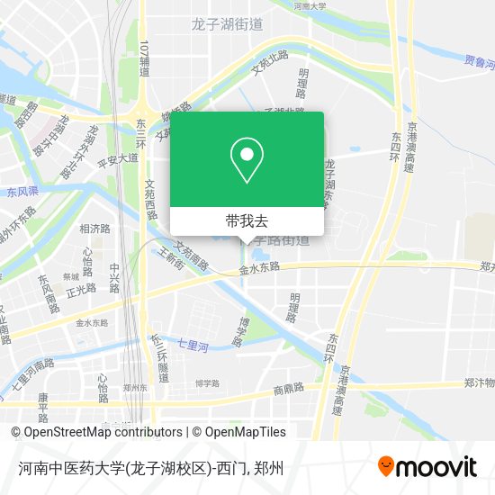 河南中医药大学(龙子湖校区)-西门地图