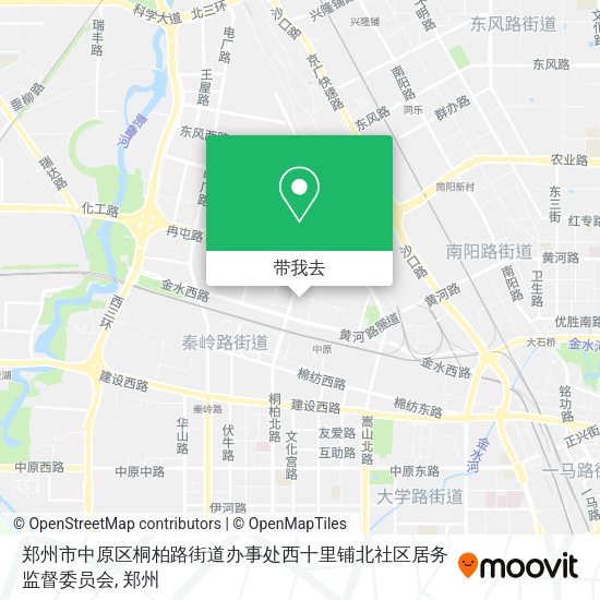 郑州市中原区桐柏路街道办事处西十里铺北社区居务监督委员会地图