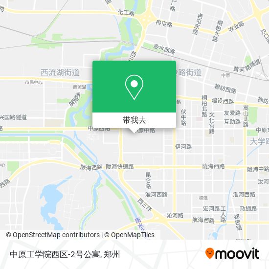 中原工学院西区-2号公寓地图