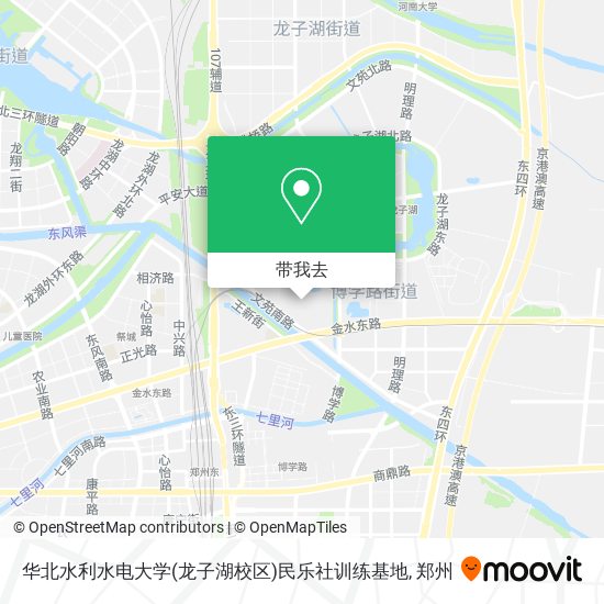 华北水利水电大学(龙子湖校区)民乐社训练基地地图