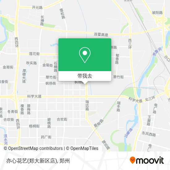 亦心花艺(郑大新区店)地图