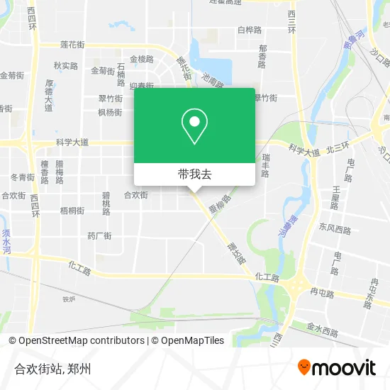 合欢街站地图