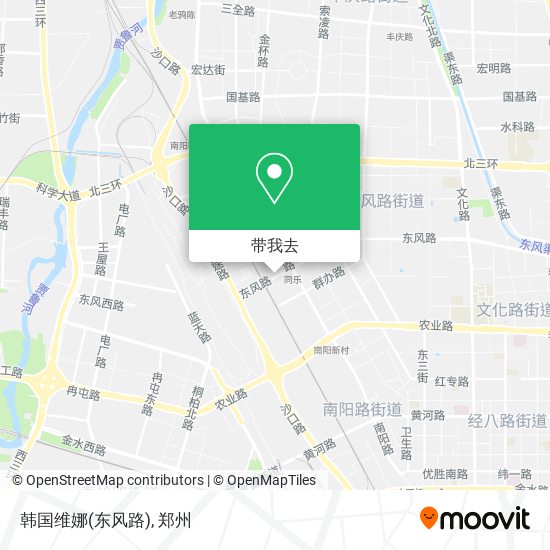 韩国维娜(东风路)地图