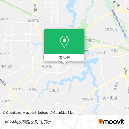 X024与文萃路交叉口地图
