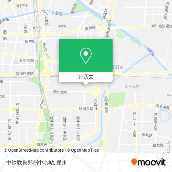 中铁联集郑州中心站地图
