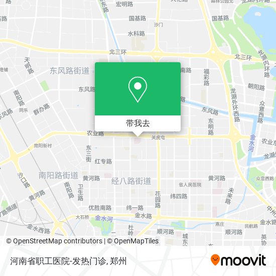 河南省职工医院-发热门诊地图