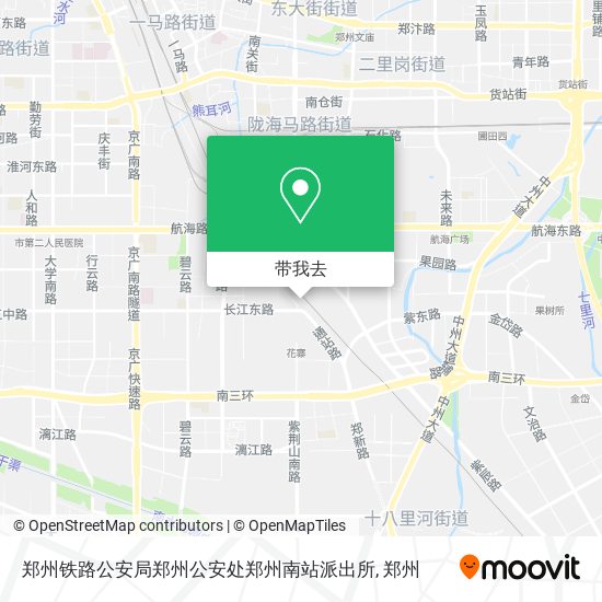 郑州铁路公安局郑州公安处郑州南站派出所地图