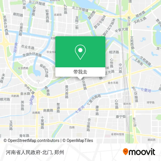 河南省人民政府-北门地图