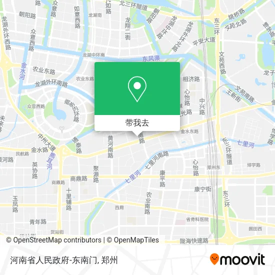 河南省人民政府-东南门地图