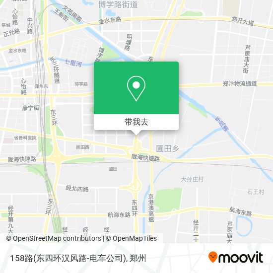 158路(东四环汉风路-电车公司)地图