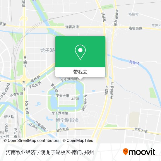 河南牧业经济学院龙子湖校区-南门地图