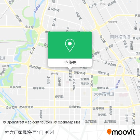 棉六厂家属院-西1门地图