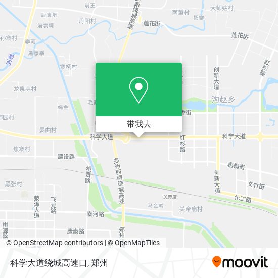 科学大道绕城高速口地图