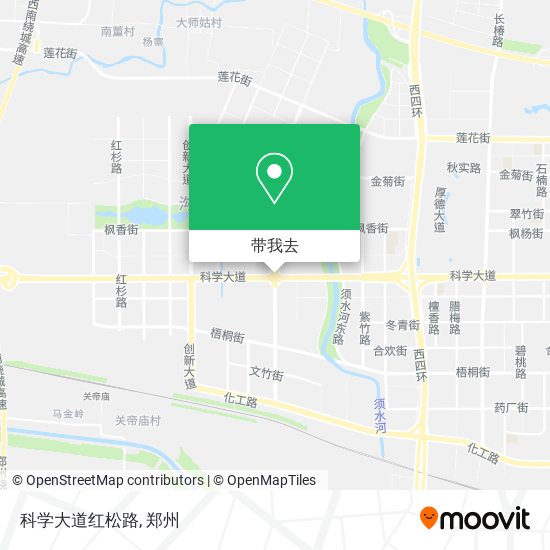 科学大道红松路地图