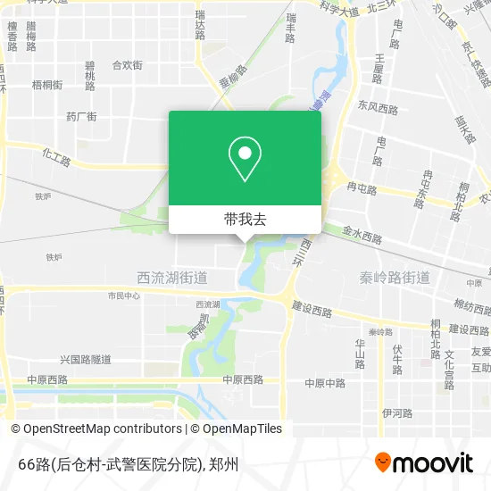 66路(后仓村-武警医院分院)地图