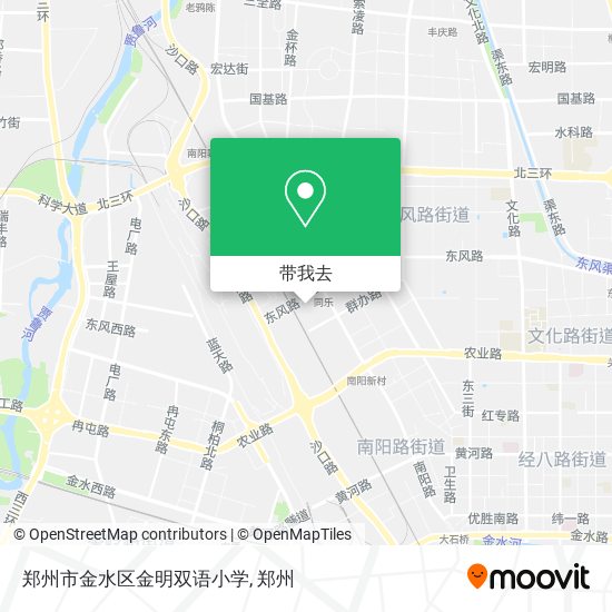 郑州市金水区金明双语小学地图