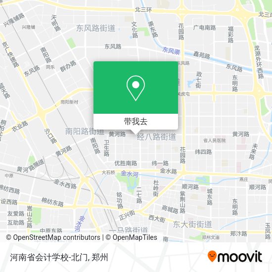 河南省会计学校-北门地图
