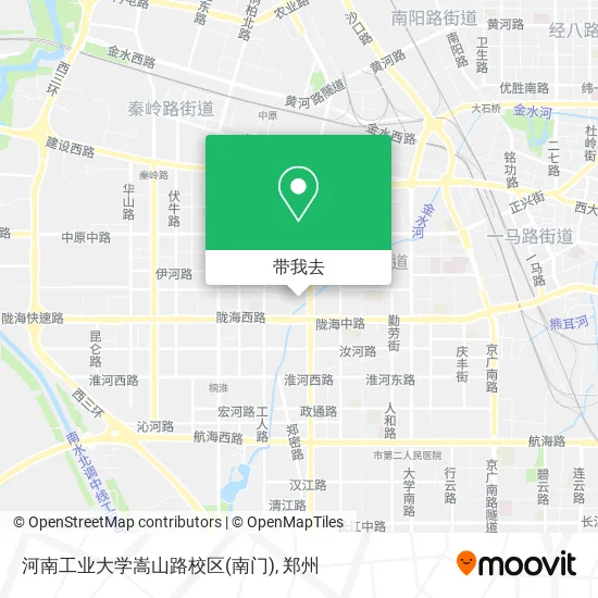 河南工业大学嵩山路校区(南门)地图