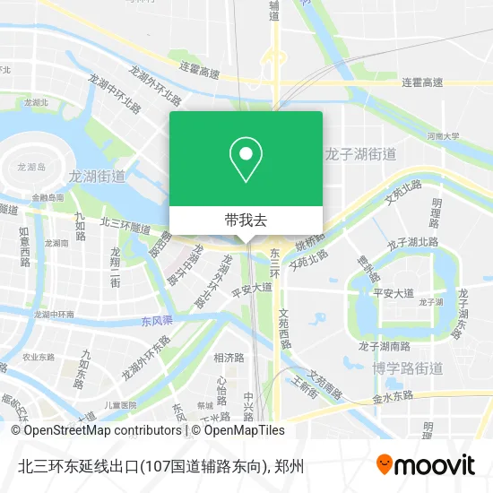 北三环东延线出口(107国道辅路东向)地图