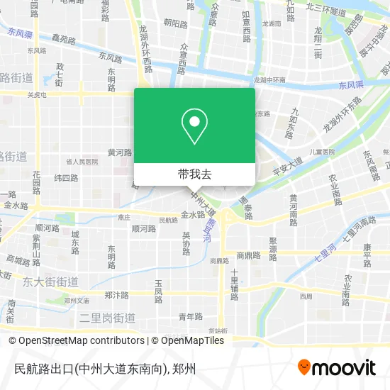 民航路出口(中州大道东南向)地图