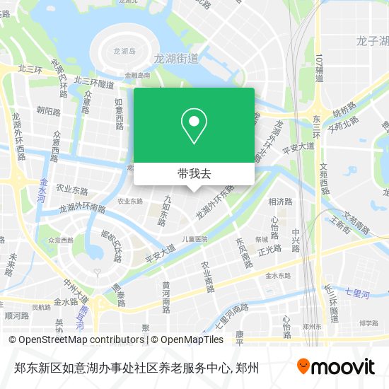 郑东新区如意湖办事处社区养老服务中心地图
