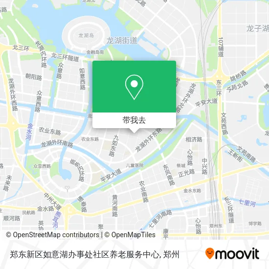 郑东新区如意湖办事处社区养老服务中心地图