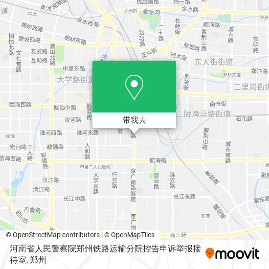 河南省人民警察院郑州铁路运输分院控告申诉举报接待室地图