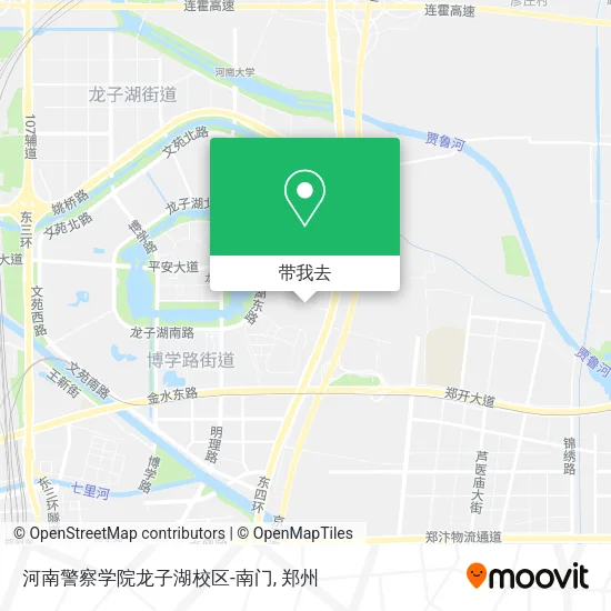 河南警察学院龙子湖校区-南门地图