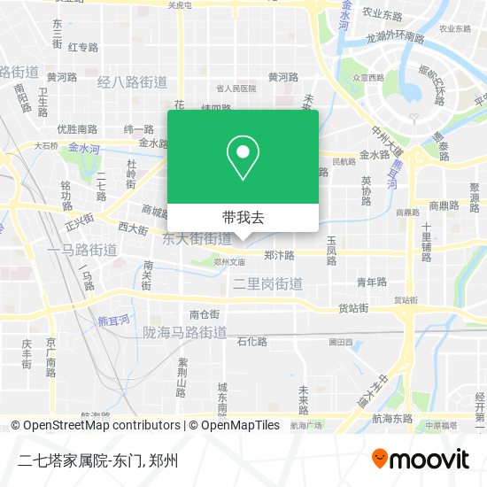 二七塔家属院-东门地图