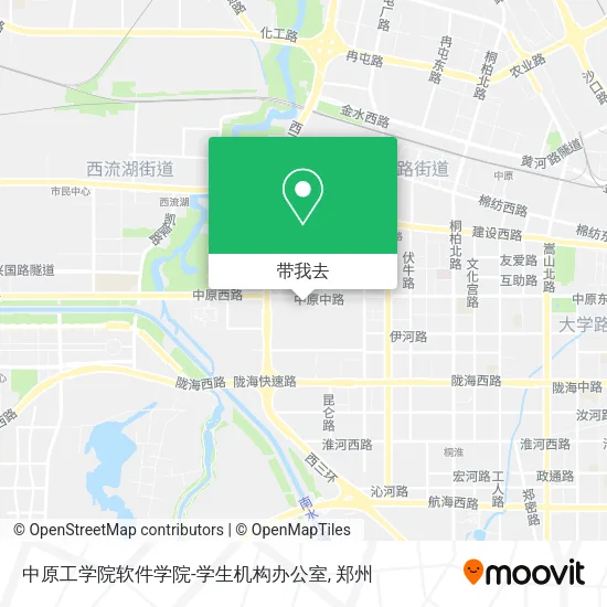 中原工学院软件学院-学生机构办公室地图
