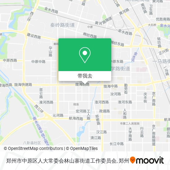 郑州市中原区人大常委会林山寨街道工作委员会地图