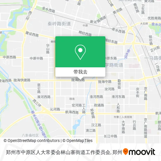 郑州市中原区人大常委会林山寨街道工作委员会地图