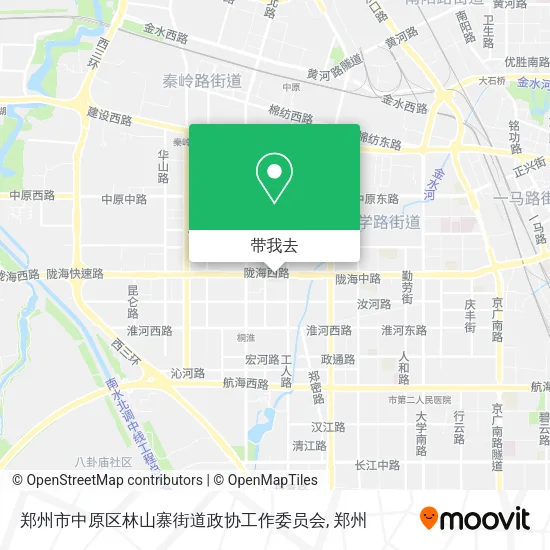 郑州市中原区林山寨街道政协工作委员会地图