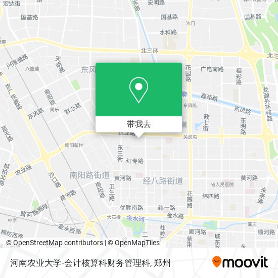 河南农业大学-会计核算科财务管理科地图