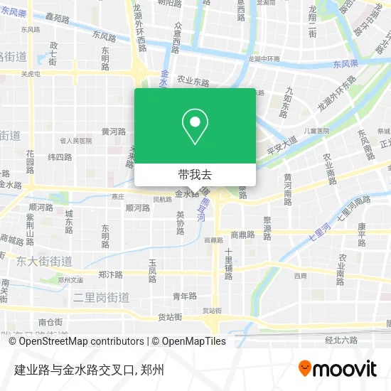 建业路与金水路交叉口地图