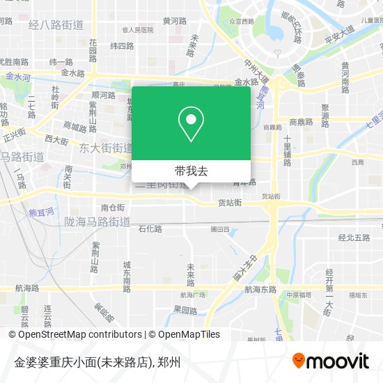 金婆婆重庆小面(未来路店)地图