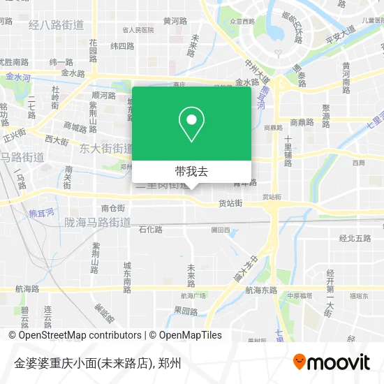 金婆婆重庆小面(未来路店)地图