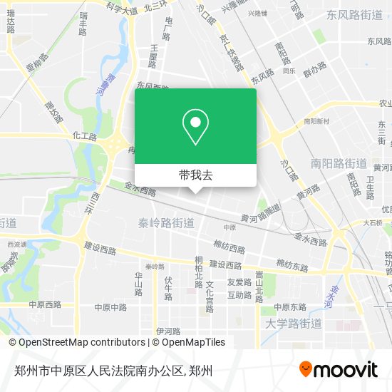 郑州市中原区人民法院南办公区地图