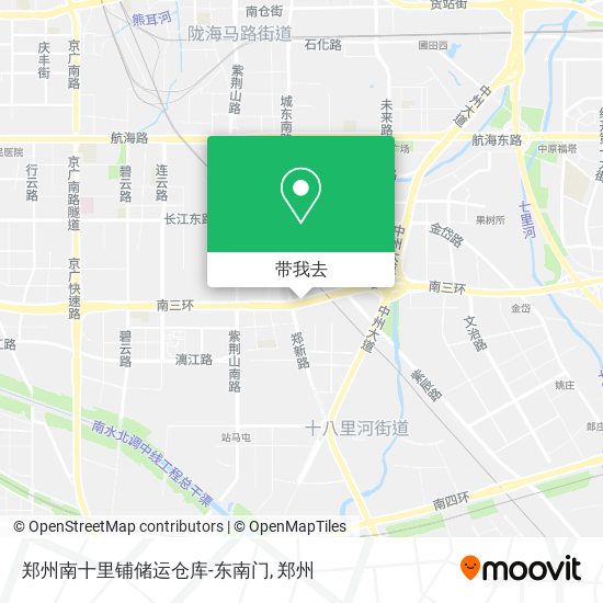 郑州南十里铺储运仓库-东南门地图